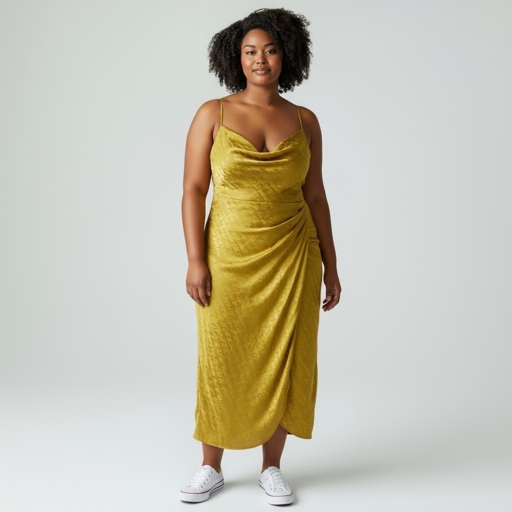PrettyLittleThing Strapless Lime Dress